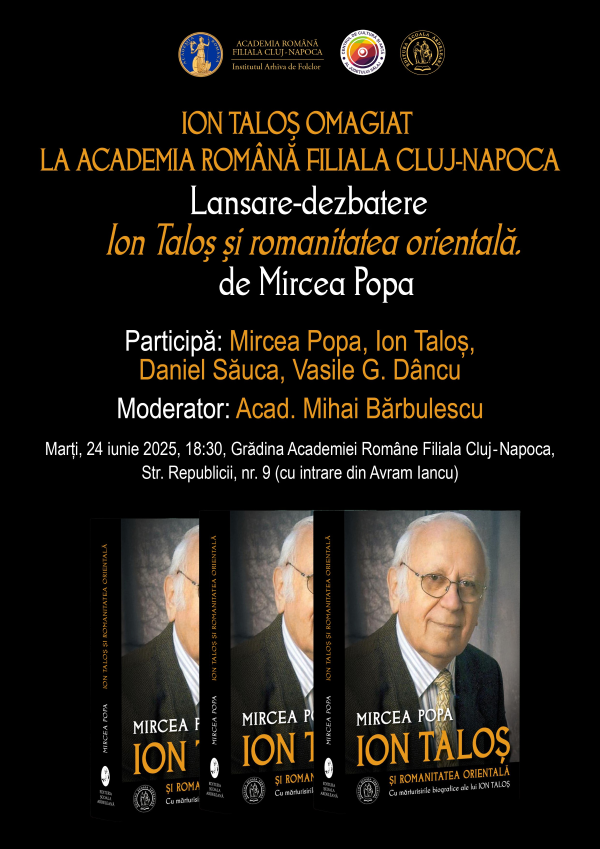 Ion Taloș omagiat la Academia Română Filiala Cluj-Napoca
